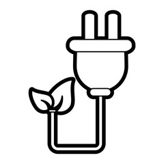 Obraz premium plug vector illustration