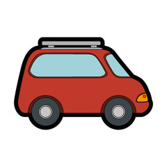 car icon over white background colorful design vector illustration
