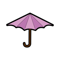umbrella icon over white background colorful design vector illusttration