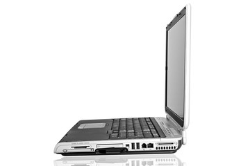 Laptop computer or notebook isolated on a white background