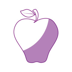 apple fruit icon over white background vector illustration