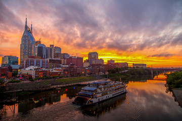 Fototapeta na wymiar Nashville Tennessee skyline