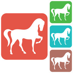 Horse silhouette icon