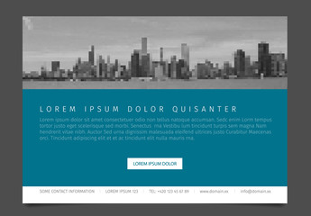 Modern brochure template flyer design vector template
