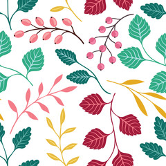 Seamless floral vector pattern
