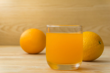 Set of orange juice