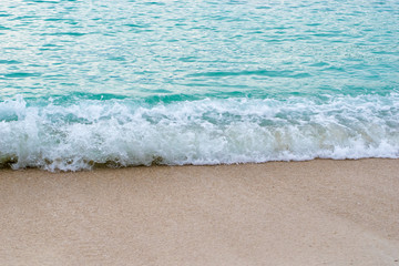 Blue ocean on sandy beach ,Holiday