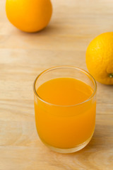 Set of orange juice