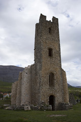 Old croatian catholic church Svetog Spasa in Cetina village
