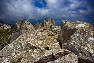 Fototapeta na wymiar On top of Tulove grede, part of Velebit mountain, Croatia