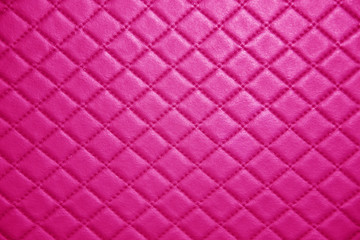 pink Leather texture with seam background