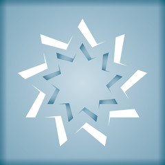 Abstract color star template