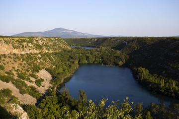 Part of beautiful Krka river in Croatia