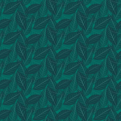 Seamless leaf pattern. Deciduous seamless background for textiles, fabric, cotton fabric, covers, wallpaper, print, gift wrapping, postcard.