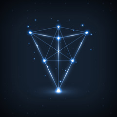 Wireframe polygonal elements