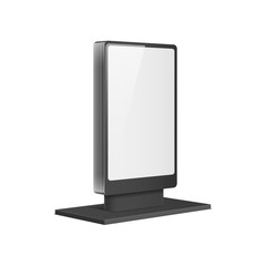 Empty retail stand. Illustration isolated on white background