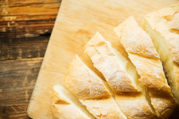 fresh bread on the table