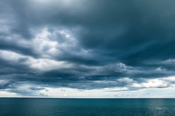 Dark Stormy Sky Deep In The Sea High Contrast