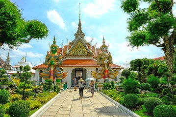 Wat Arun, Temple of Dawn the landmark of Thailand