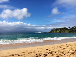 Napili Bay beach on the Hawaiian island of Maui