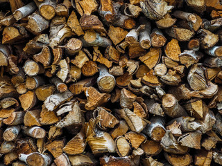Many firewood background