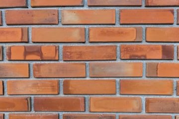 Orange antique brick wall background.
