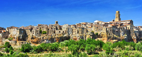 Obraz premium City of Pitigliano in Tuscany, Italy