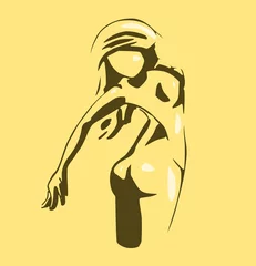 Foto auf Acrylglas Logo van vrouwelijk lichaam © emieldelange