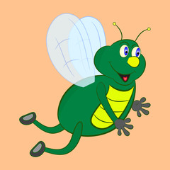 glowworm cartoon vector 