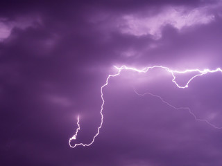 Thunder lightning and Clouds