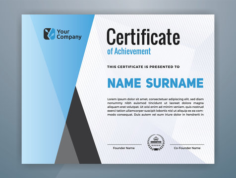 Multipurpose Modern Professional Certificate Template Design for Print. Vector illustration