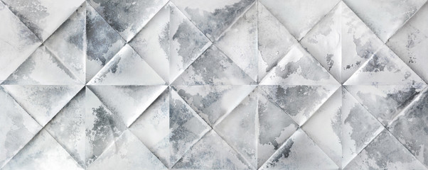 Fototapety  Abstrakcyjny wzór wykonany z białego papieru, tło grunge