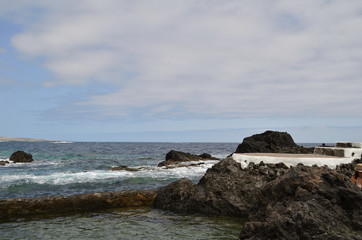 Playa, piscinas naturales, Tenerife. 