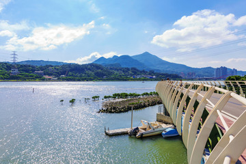 River landscape in Taipei