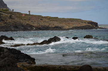 Playa, piscinas naturales, Tenerife. 