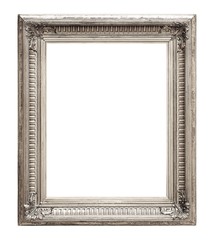 Fototapeta premium Silver frame for paintings, mirrors or photos