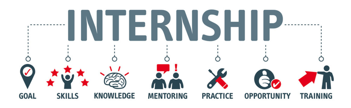 internship benefits vector illustration