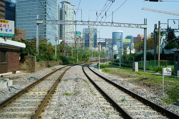 Fototapeta premium 기찻길