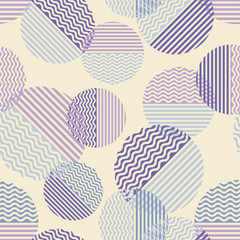 Polka dot seamless pattern. Wave texture. Vector illustration. Textile rapport.
