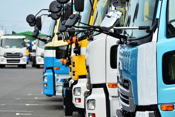 Fototapeta premium Colorful trucks