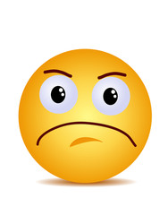 Fototapeta premium Modern yellow laughing happy smile