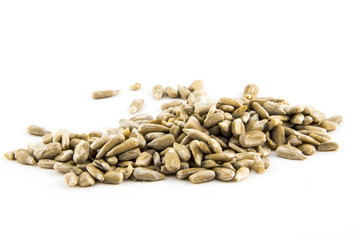 Sunflower seed isolated on white background photo. Beautiful picture, background, wallpaper