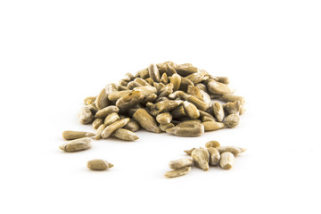 Sunflower seed isolated on white background photo. Beautiful picture, background, wallpaper