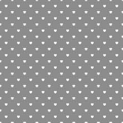 Heart Polka Dot Seamless Pattern Background