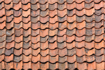 old Tile roof texture
