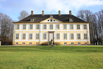 Fototapeta na wymiar Historic Castle Hagenskov on Fyn Island, Denmark