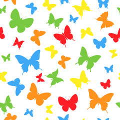 Fototapeta na wymiar color butterfly background