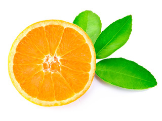 Orange slice isolated on white background