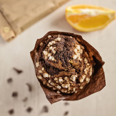 Chocolate-orange cupcake