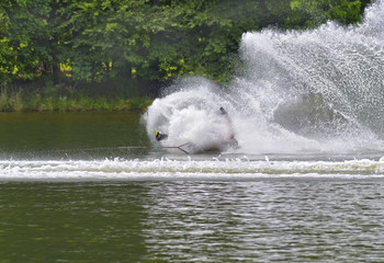 Water Skier Falling 
